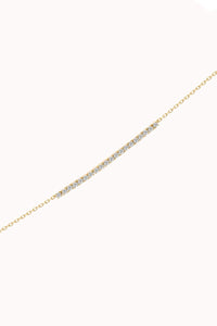 Diamond Smile Bracelet - Solid Yellow Gold - Aurea