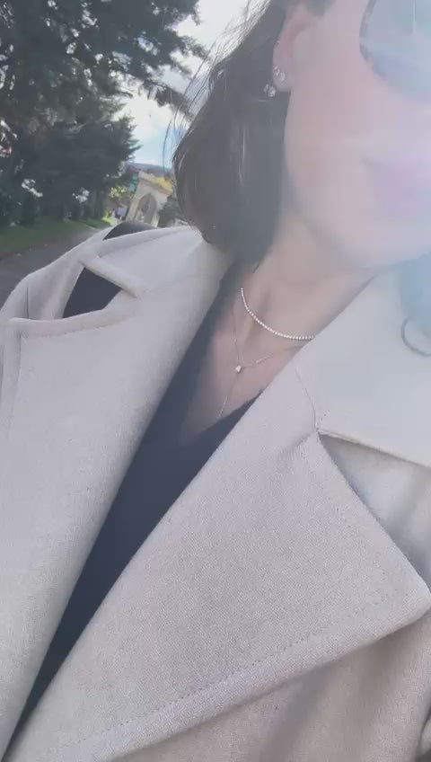 Kaia - Pear Tie Necklace