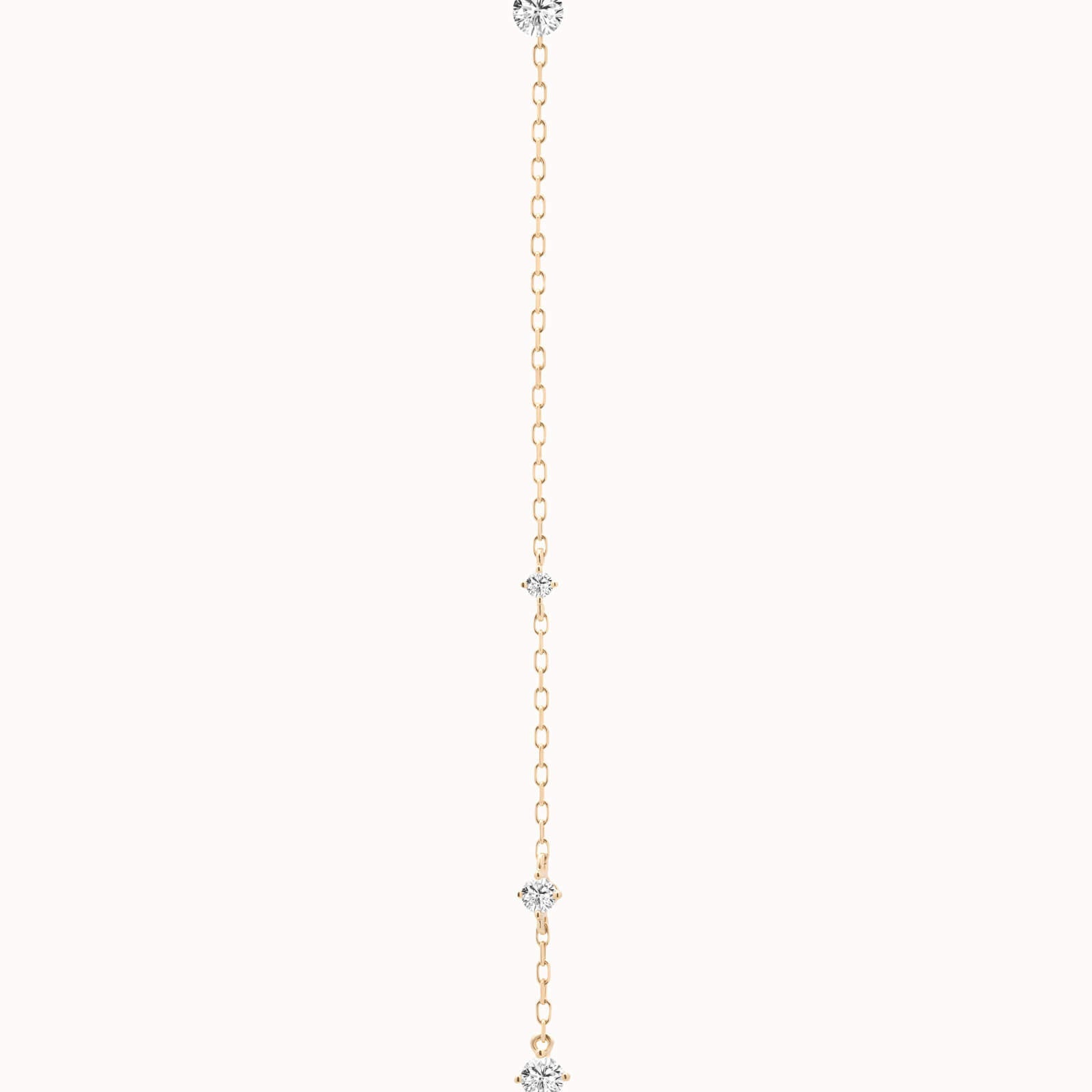 Aura round diamond drop earrings in solid yellow gold by Anate, front view